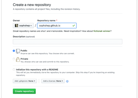 Create Repository